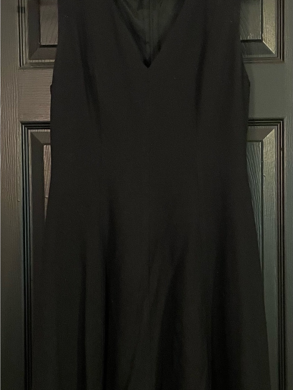 The Limited Black V-Neck Midi Dress